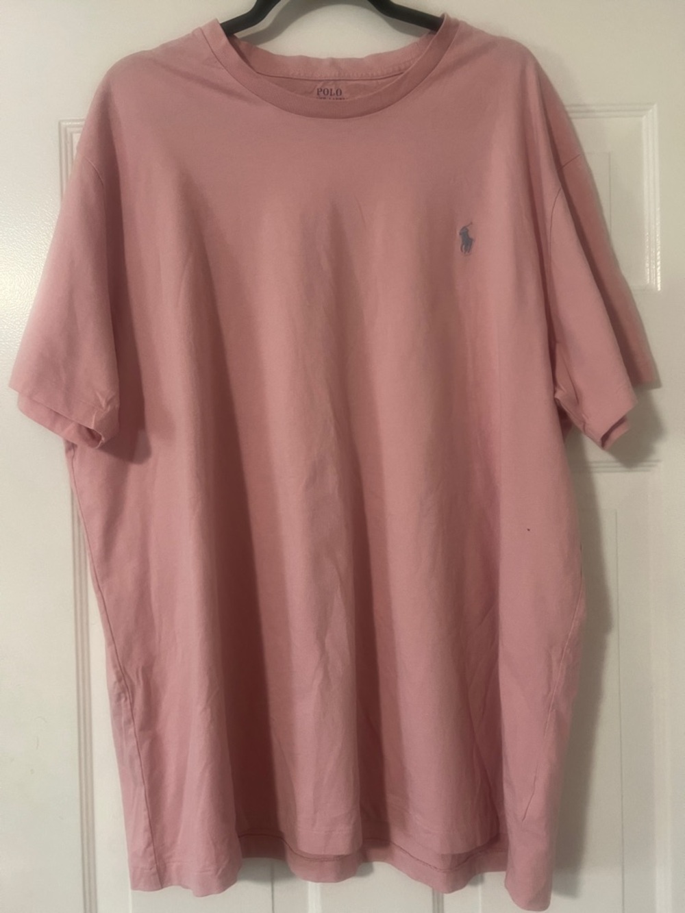 Polo by Ralph Lauren Light Pink Crewneck Tee with Embroidered Pony